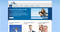 Desktop Screenshot of livelongerlivewell.net